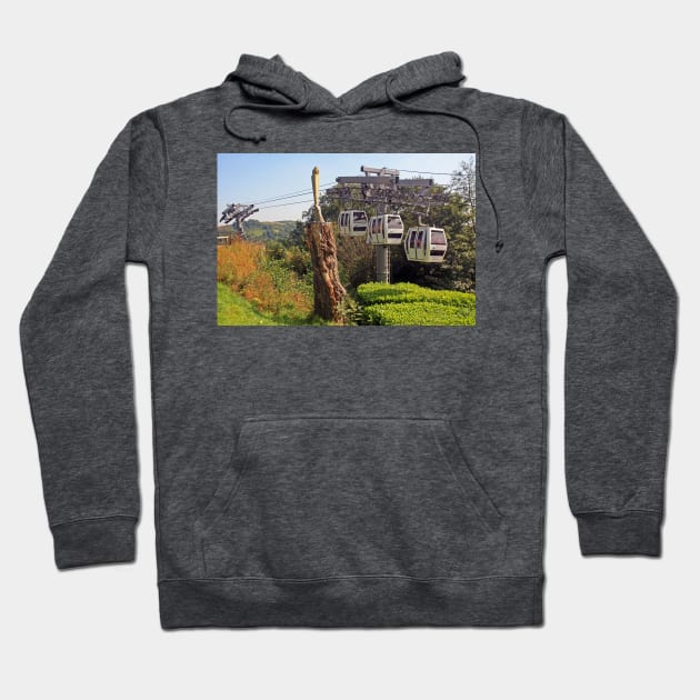 Cable Cars, Heights of Abraham, September 2021 Hoodie by RedHillDigital